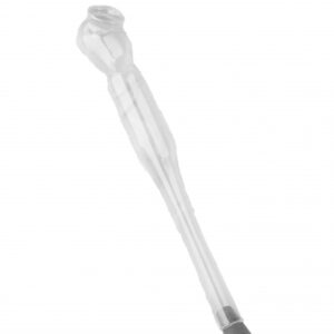 Transparent infångningsbur i plast med konformad öppning för drottningar. Enkel och säker att använda i biodling.