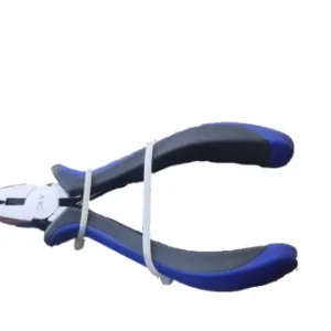 Kombinationstång i stål med gummihandtag, 125 mm näbb.