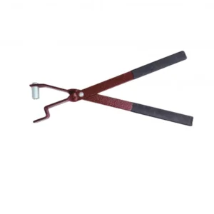 Magnettång i metall med ergonomiska handtag, anpassad för ramspikning.