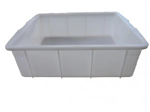 Plastkar i vit plast som reservdel till avtäckningslåda för biodling.