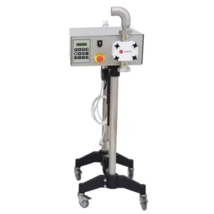 Dana Api MATIC 3000 Proffs tappmaskin med 2” inlopp och 1,5 m slang från Swienty, monterad på stativ med hjul.