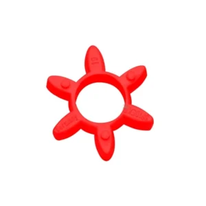 Röd tandkrans i plast, reservdel till klokoppling 40 mm för pumphuvud Dana Api Matic 1000.