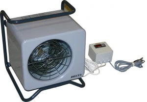 Värmefläkt med digital PID-reglering för uppvärmning av värmerum inom biodling, modell 400V.